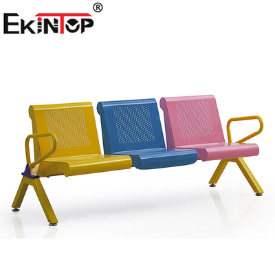 PVC Yastık Bekleme Koltuğu 3 Kişilik Rahat Tren İstasyonu ODM İçin