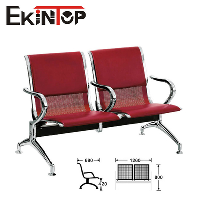 Çelik Çerçeve 2 Kişilik Bekleme Koltuğu Dayanıklı Rahat Salon Bekleme Odası
