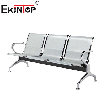 Metal 3 Kişilik Bekleme Odası Sandalyeleri, Ofis OEM için Kamu Bekleme Tezgahı