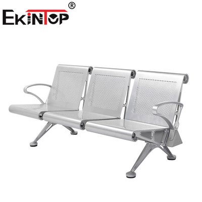 Metal 3 Kişilik Bekleme Odası Sandalyeleri, Ofis OEM için Kamu Bekleme Tezgahı