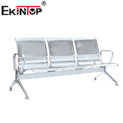 Metal 3 Kişilik Bekleme Odası Sandalyeleri, Ofis OEM için Kamu Bekleme Tezgahı