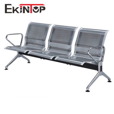 Metal 3 Kişilik Bekleme Odası Sandalyeleri, Ofis OEM için Kamu Bekleme Tezgahı
