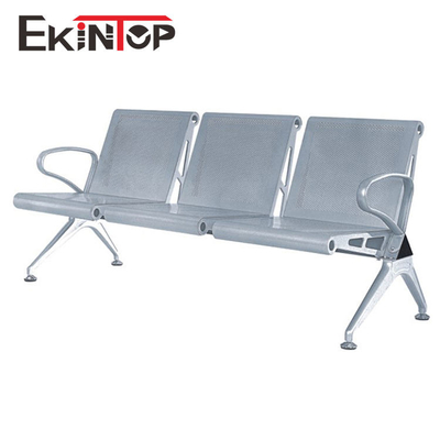 Krom Kolçaklı Havaalanı Bekleme Odası Sandalyeleri 4 Kişilik Resepsiyon İçin OEM