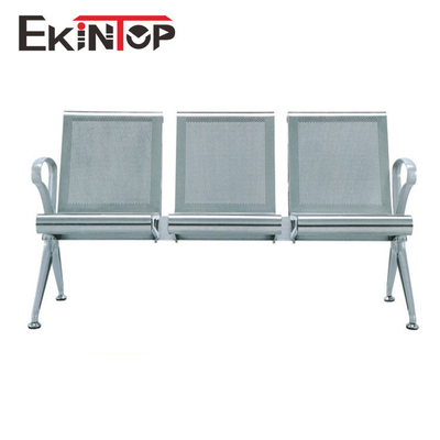 Krom Kolçaklı Havaalanı Bekleme Odası Sandalyeleri 4 Kişilik Resepsiyon İçin OEM