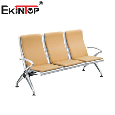 Hastaneler İçin 3 Kişilik Paslanmaz Çelik Bekleme Koltuğu 1220mm × 680mm × 800mm