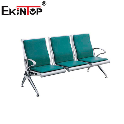 Hastaneler İçin 3 Kişilik Paslanmaz Çelik Bekleme Koltuğu 1220mm × 680mm × 800mm
