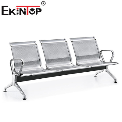 Tozla kaplı metal bekleme odası sandalyeleri Üç kişilik çelik sandalye SGS sertifikalı