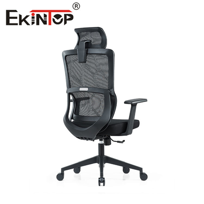 OEM ODM Yüksek Geri Ergonomik Sandalye, Sabit Kolçaklı Siyah Hasır Sandalye
