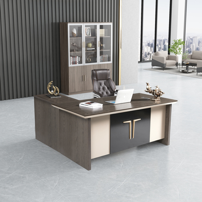Lüks Yönetici Ofis Masası Çekmeceli Mobilya Ahşap 160cm×80cm×76cm