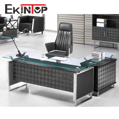 Ofis Yönetici Cam Masa Dönüştürülebilir Modern Stil Çok İşlevli ODM