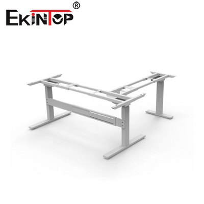 L Şekli Ergonomik Ayakta İş İstasyonu Elektrikli Ayarlanabilir ODM