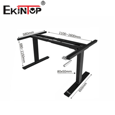 ofis işleri için Modern Ergonomik Elektrikli Yüksekliği Ayarlanabilir Masa Metal Malzemesi