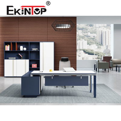 ofis işleri için Lüks Modern Çağdaş Yönetici Ofis Masası Çok İşlevli