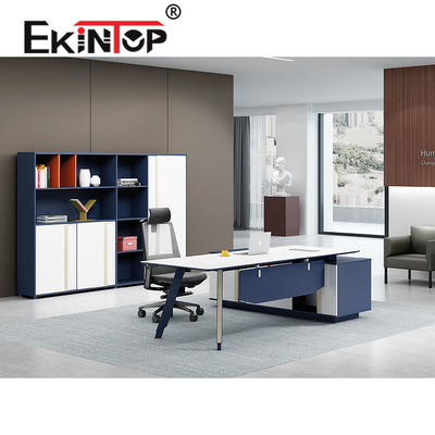 ofis işleri için Lüks Modern Çağdaş Yönetici Ofis Masası Çok İşlevli