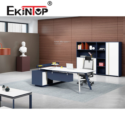 ofis işleri için Lüks Modern Çağdaş Yönetici Ofis Masası Çok İşlevli