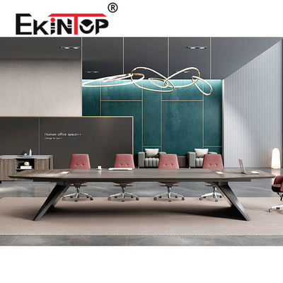 OEM Modern Ofis Konferans Masası Modern Toplantı Masası Ceviz Tik Rengi