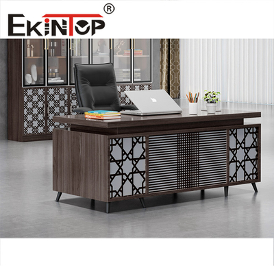 Yönetici CEO Yönetici Ofis Masası Seti L Şekilli Modern Ofis Masası