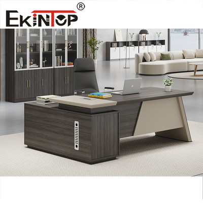 Modern Stil L Şeklinde Beyaz Modern Stil Masa CEO Yönetici Yönetici Masası