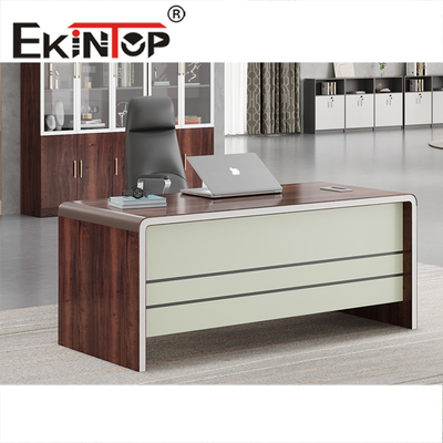 Lüks Patron Masa Masası Endüstriyel Loft Tarzı Yönetici Ofis Masası 1600W * 800D * 760mm