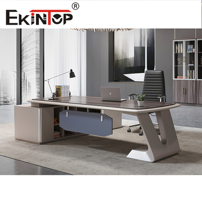Lüks Çalışma Kombinasyonu Modern Stil Masası Özelleştirilmiş Beyaz Masa