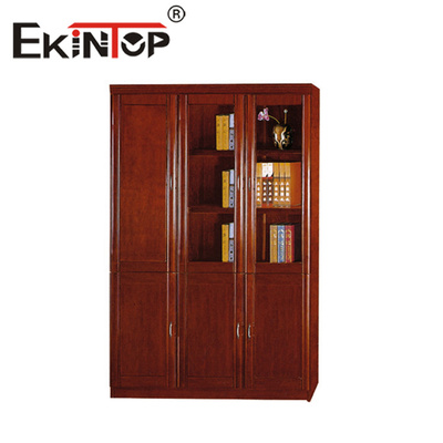 Ofis Zemin Üstü Dosya Dolabı Modern Çin Tarzı Kitaplık Yapıştırılmış Ahşap