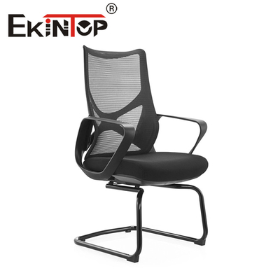 Modern Yüksek Geri Yönetici Hasır Sandalye Ev Çalışması Döner Kumaş Ergonomik Ofis Hasır Sandalye