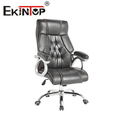 Yüksek Arka Kolçak Lüks Döner Deri Sandalyeler Ergonomik Ofis Koltuğu