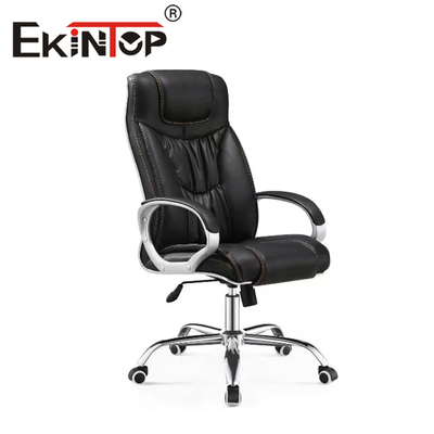 Lüks Ergonomik Döner Yönetici Ticari Yüksek Geri Pu Deri Sandalye