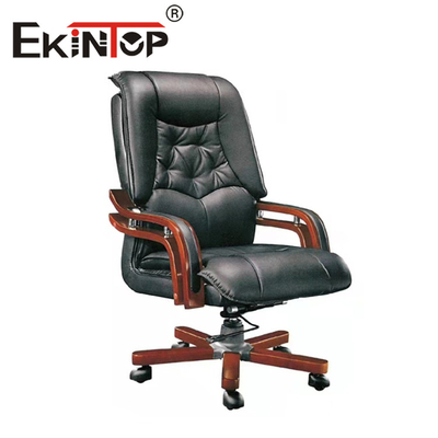 Ofis Mobilyaları PU Ergonomik Deri Sandalye Yüksek Geri Patron İçin Rahat