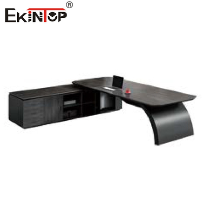 L Şekilli Ofis Masası ve Dosya Dolabı Ofis Mobilyaları İçin Modern Stil Seti