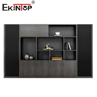 L Şekilli Ofis Masası ve Dosya Dolabı Ofis Mobilyaları İçin Modern Stil Seti