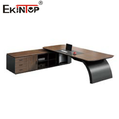 Özel Masif Ahşap Ofis Mobilyaları Setleri Modern Stil Masa Dosya Dolabı Seti