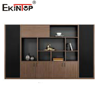 Özel Masif Ahşap Ofis Mobilyaları Setleri Modern Stil Masa Dosya Dolabı Seti