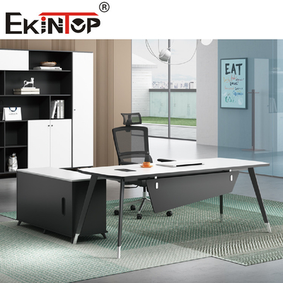 Ofis Mobilyaları İçin Modern Stil Masa L Şekli Lüks Yönetici Masası
