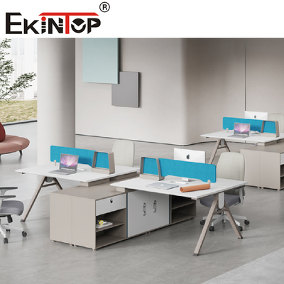 Modern İş İstasyonu Ofis Mobilyaları Modüler Açık İş İstasyonu Masası 2-6 Kişilik