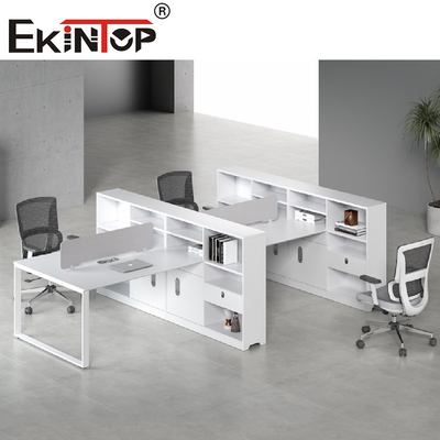 2-8 Kişilik Ofis Bölme İş İstasyonu Sistemi Mobilya Dikdörtgen Şekil