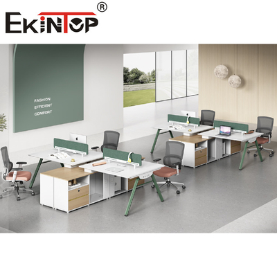 2 4 6 8 Kişilik Ev Ofis İş İstasyonu Masası Ofis Bölmeleri Serbestçe Birleştirildi