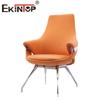 Ergonomik Yönetici Sarı Deri Sandalye Kapalı Şezlong