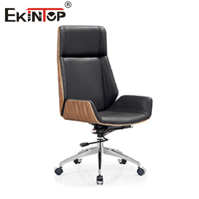 Modern Karamel Deri Sandalye Yönetici Modern Ofis Mobilyaları