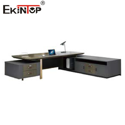 Ev İşleri İçin Wood Morden L Şekilli Yönetici Ofis Masası Mobilyaları