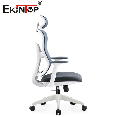 Gri Modern Döner Ergonomik Fileli Masa Sandalyesi
