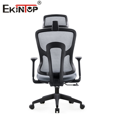 Konfor ve Destek İçin Arkalıklı Gri Ergonomik Ofis Fileli Sandalye
