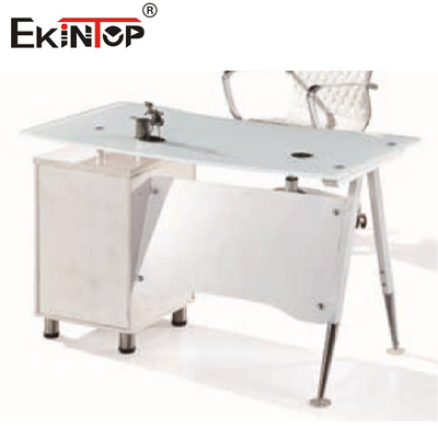Metal Ayak Cam Bilgisayar Masası Yürütme Cam Masası Standart Özel