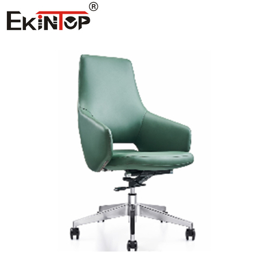 Metal krom tabanlı premium deri ofis koltuğu 5 yıllık garanti