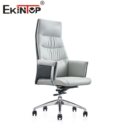 Modern Beyaz Deri Ergonomik Ofis Sandalyesi Şık Stil ve Olağanüstü Konfor