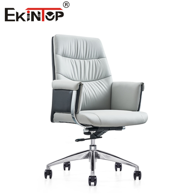 Modern Beyaz Deri Ergonomik Ofis Sandalyesi Şık Stil ve Olağanüstü Konfor