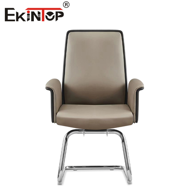 Çağdaş Dayanıklılık Güçlü Deri Ofis Sandalyesi 350 mm Alüminyum taban
