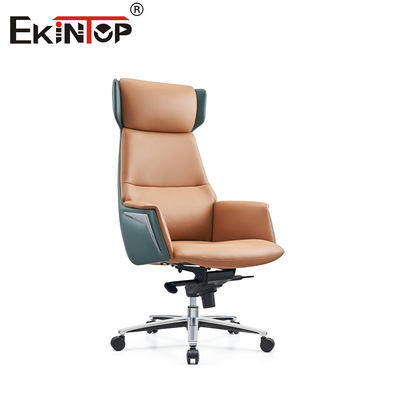OEM 350mm Alüminyum Temel Deri Lounge Koltuk Modern Stil