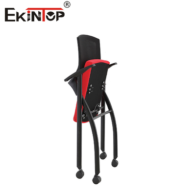 Siyah ve Kırmızı Köpük Minderli Katlanabilir Eğitim Odası Tekerlekli Sandalyeler