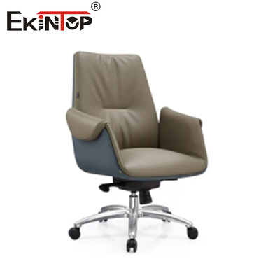 Kapalı PU Ergonomik Döner Deri Ofis Sandalyesi Yüksek Sırt ODM